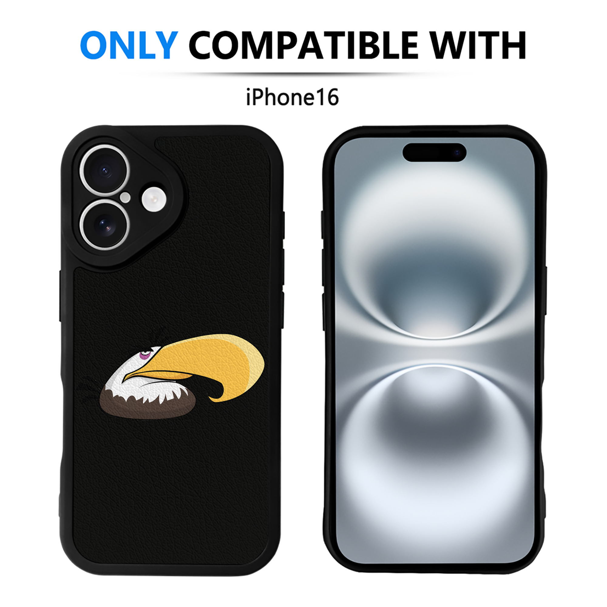 （画像用） Angry Birds アングリーバード 【iPhone 16シリーズ対応】シリコンスマホケース（レザー調） 材質：シリコン